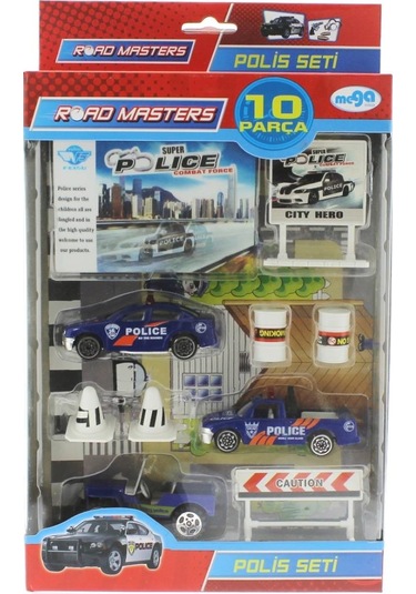Die Cast Polis Seti 10 Parça