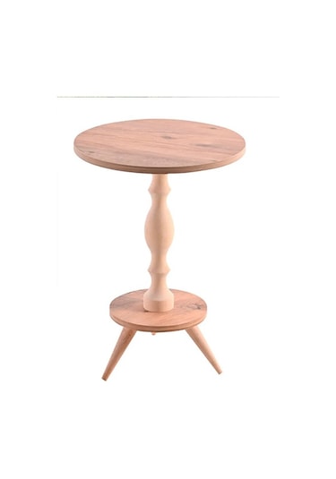 38 Çap Ahşap Torna Ayak Fiskos Yan Sehpa Çam Çiçeklik Standı