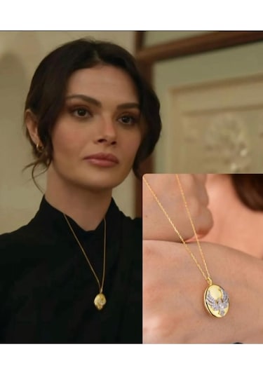 Uzak Şehir Anka Kuşu Alya Çelik Kolye Gold 316l Paslanmaz Çelik Renkli