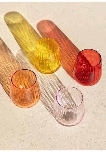 The Mia Cam Su Bardağı Turuncu 450 Ml Brd0127 Çok Renkli