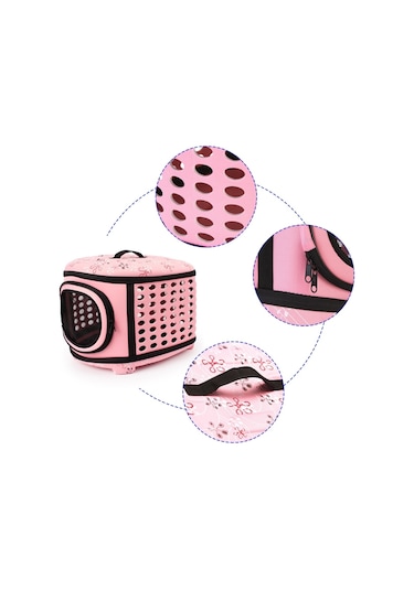 Cbtx Eva Taşınabilir Katlanır Pet Tote Evcil Hayvan Taşıma Çantası Bej