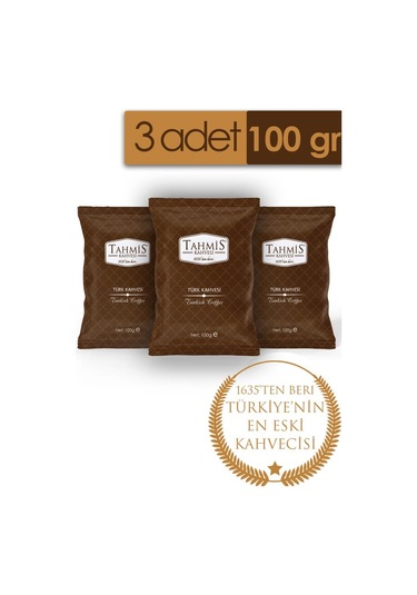 Tahmis Kahvesi Orta Kavrulmuş Türk Kahvesi 3 x 100 G