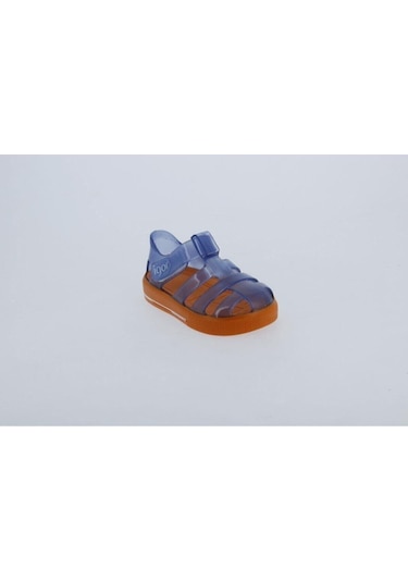S10270 Star Bicolor Çocuk Mavi Turuncu Sandalet-8159 Lacivert-turuncu