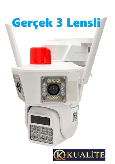 Yeni Kasa O-kam 3033, 9mp, Wifi, 3 Lensli Akıllı Kamera