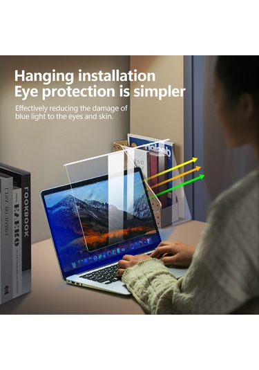 Mufunye 13.3 İnç Masaüstü/laptop Monitörü İçin Göz Koruyucu Mavi Işık Filtresi - Zımparalardan Ve Kirlikten Koruma, Kolay Kurulum Asma Tipi Ekran Koruyucu
