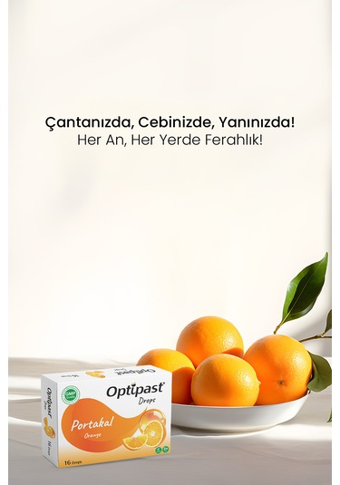 Optipast Drops Portakal & C Vitaminli 16 Pastil