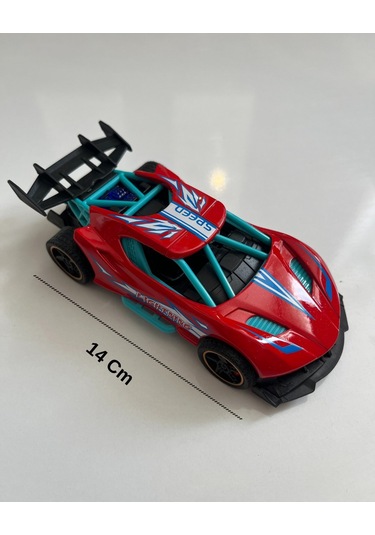 Metal Çek Bırak Yarış Arabası 14x6 Cm Kırmızı Kırmızı