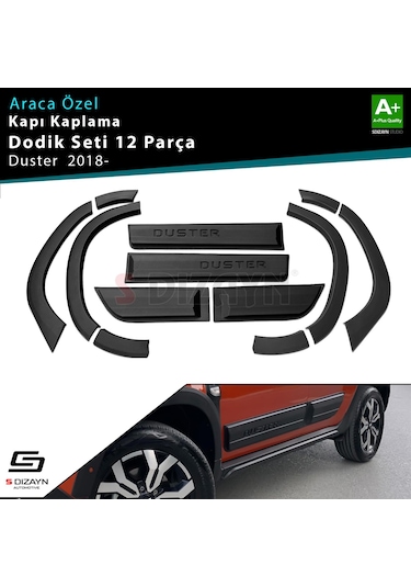 S-dizayn Dacia Duster 2 Kapı Koruma Ve Çamurluk Kaplaması Dodik Seti 2018 Üzeri A+ Kalite