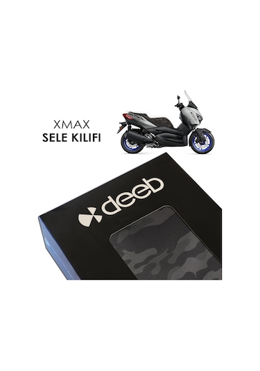 Deeb Yamaha Xmax Kamuflaj Sele Kılıfı Siyah Kamuflaj