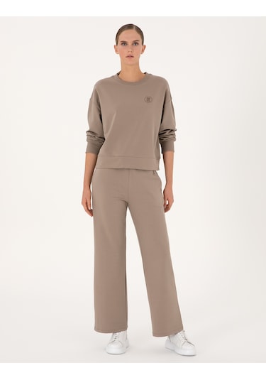 Pierre Cardin Kadın Vizon Sweatshirt 50314963-vr052 Vizon
