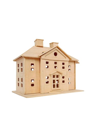 Ahşap Ev 3d Bulmaca Puzzle Yapboz 40 Parça - Fc334