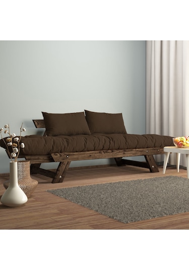 Woodesk Adalar Masif Ceviz-kahve Renk 2li Kanepe Cpt8120-210