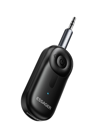 Essager Bluetooth 5.3 3.5mm Jack Aux Araç Ses Aktarım Kiti Fm Transmitter Kulaklık Araç Müzik Akratım Kiti 01