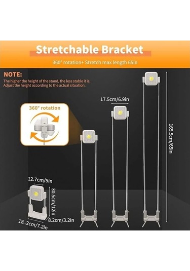 Katlanabilir Kamp Lambası Çok İşlevli Ultra Güçlü 4 Modlu Aydınlatma