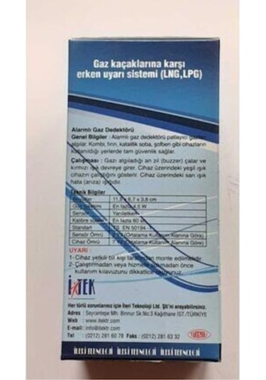 Nys Doğal Gaz Alarm Cihazı Doğalgaz Dedektörü