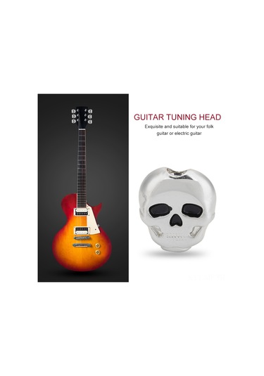 Mufunye Gitar Tünel Kaybı Koruyucu Kapakları - Silver Kasa Şekli - Akustik Elektro Gitar İçin - 6 Adet Set Gümüş