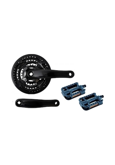 Belderia Bisiklet 3'lü Aynakol - Pedal Komple Set Açık Gri