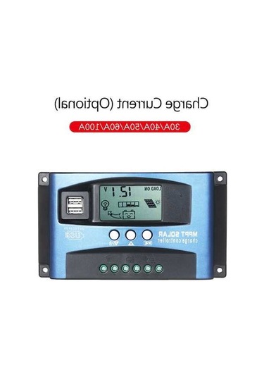 Didadodo Mppt Solar Şarj Kontrol: Çift Usb, Akıllı Lcd, 12v/24v Otomatik Gelişmiş Model,