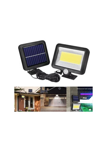 Cbtx 100-led Cob Güneş Güvenliği Gece Lambası Dış Mekan Bahçe Duvar Lambası Diğer