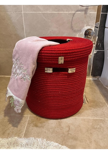 Zengin Design Home Çamaşır Sepeti Zdh-987 Kırmızı