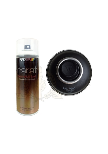 Motip Carat Mat Siyah Sprey Boya 400 ML - Ral9005