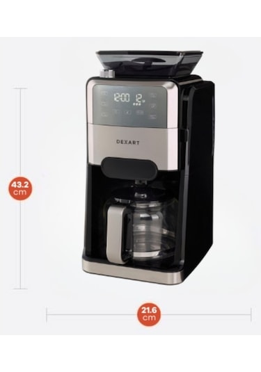 Dexart GrindBrew KC102C Filtre Kahve Makinesi