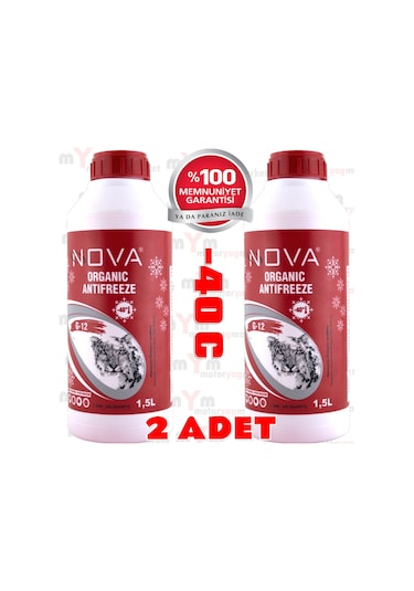 Nova -40 Derece Kırmızı Antifriz 2 X 1.5Lt 3 Litre -