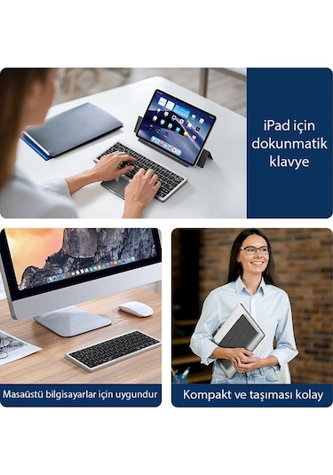 Dux Ducis Universal Ok Series Kablosuz Bluetooth Klavye Touchpad