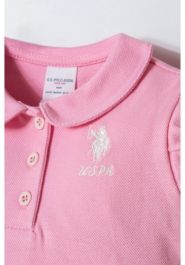 U.s. Polo Assn. Kız Bebek Pembe Şort Takım Usb3028-c-v2 Pembe