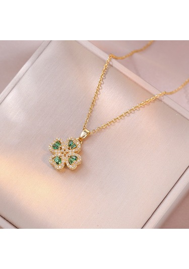 Bayan Kolye: Moda Estetiği Titanyum Çelik Kolye No.113 Çok REnkli