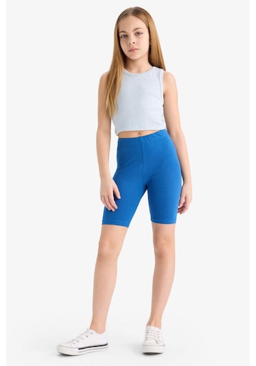 DeFacto Kız Çocuk Bisiklet Yaka Basic Düz Atlet D9097A825HSBE343