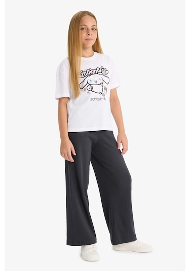 Defacto Kız Çocuk Beli Lastikli Wide Leg Geniş Paça Eşofman Altı E1836a825auar220 Antrasit