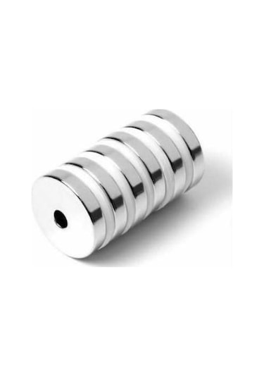 Neodyum Miknatis Havşa Delikli 25X5.5X5Mm 5 Adet Güçlü Miknatis
