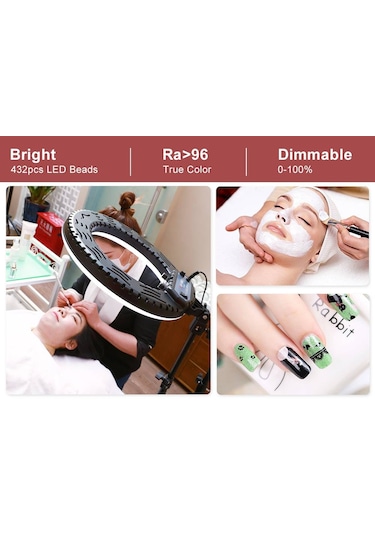 Jinbei Lr-360C Led Ring Light(14 Inc 432 Led)+L-70 Işık Stand Kit