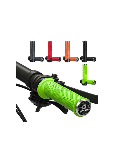 Monyee Dağ Bisikleti Kayma Engelleme Silikon Tutamak, Evrensel Kilitlenebilir Kauçuk El Tutucu, Turuncu