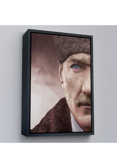 Çerçeveli Mustafa Kemal Atatürk Dekoratif Duvar Tablosu -6166