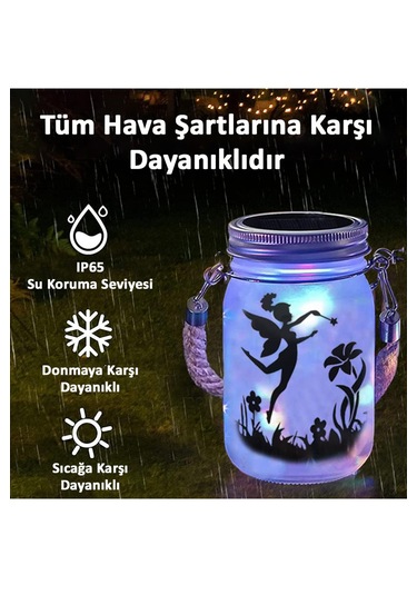 Greentech Güneş Enerjili Dekoratif LED Fener / Askılı Bahçe Feneri / Bahçe Dekorasyon Feneri / GT-SL27