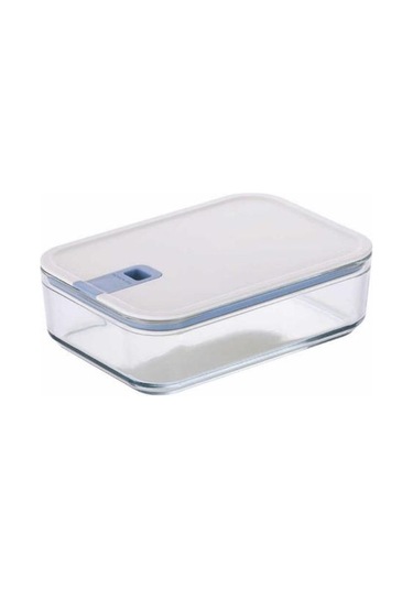 Neoflam Perfect Seal Dikdörtgen Cam Saklama Kabı 2300 ML Beyaz