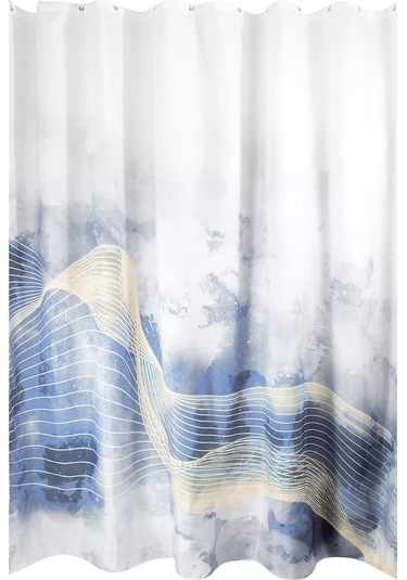 Evrogarant 180x180 Cm Banyo Perdesi 196223460 Mavi