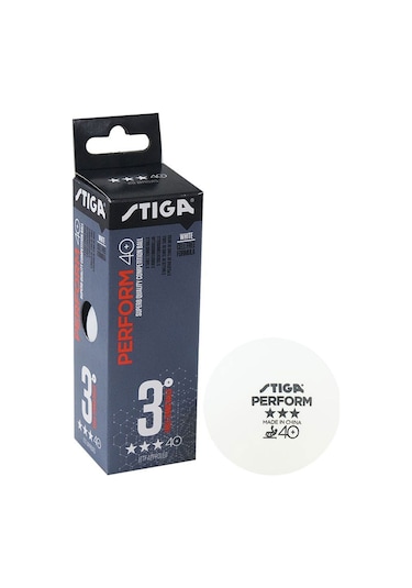 Stiga Perform Masa Tenisi Maç Topu Beyaz Renk