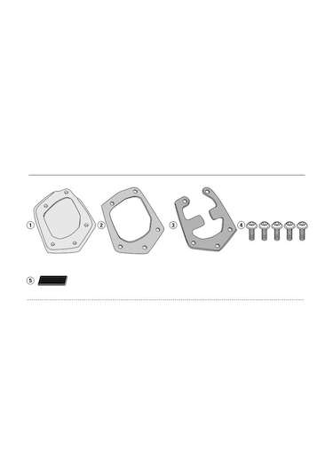 Kappa Es2145K Yamaha Tenere 700 19-21 Yan Ayak Destek Kit