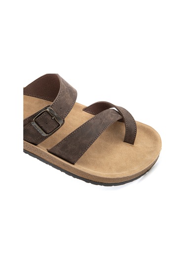 Muya Haiko Anatomik Taban Erkek Bantlı Parmak Arası Terlik Kahve Kahverengi Muya Haiko Anatomik Taban Erkek Bantlı Parmak Arası Terlik Kahve Kahverengi