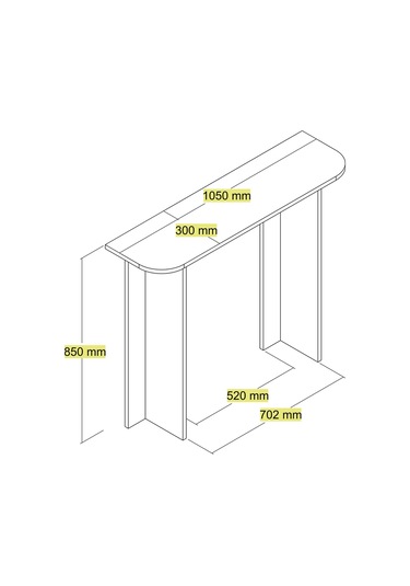 Parma Makyaj Masası - Traverten Traverten