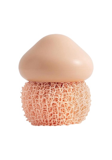 Magideal Suntek Mutfak Dayanıklı Bulaşık Temizleme Topu Pembe - 7 x 7 x 8 CM Pembe