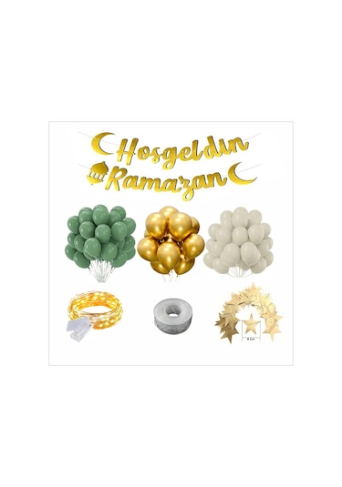 17 Parça Hoşgeldin Ramazan Süsleme Seti Tüm Yaşlar