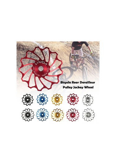 Geeroyoo Lixada 7075 Alüminyum Bisiklet Arka Vites Makarası - 13 Dişli, Hafif Ve Dayanıklı, Kırmızı Renk Seçeneği Çok Renkli