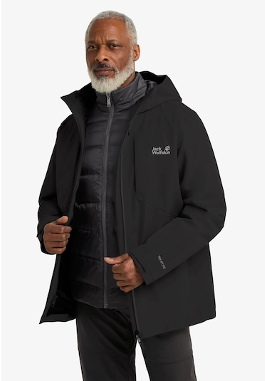 Jack Wolfskin Icecape 3ın1 Down Jkt M Erkek Wat.si Siyah