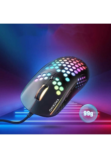 Kilifone - Oyuncu Mouse Onikuma Cw903 Rgb Oyuncu Mouse - Siyah - T17474
