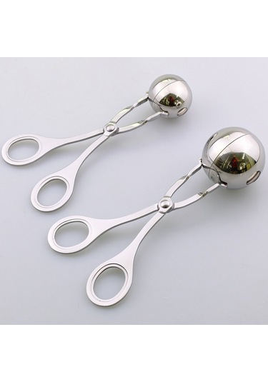 Kosona Büyük Boy Gümüş 304 Paslanmaz Çelik Et Köftesi Yapıcı, Anti-yapışkan, Kolay Kullanım, Mutfak Aleti Diğer