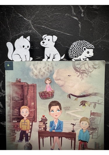 Sevimli Oturan Köpek Şeklinde Kitap Ayracı - Tatlı Köpek Kitap Ayracı